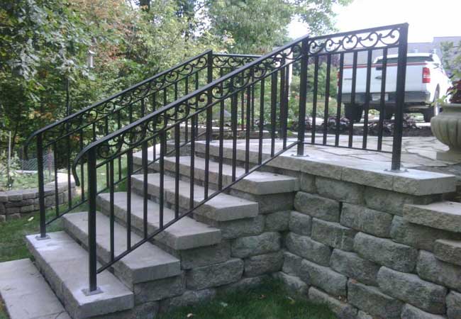 stair safety hand railing