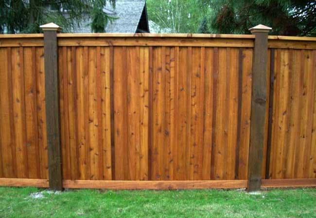 wood estate privacy fencing